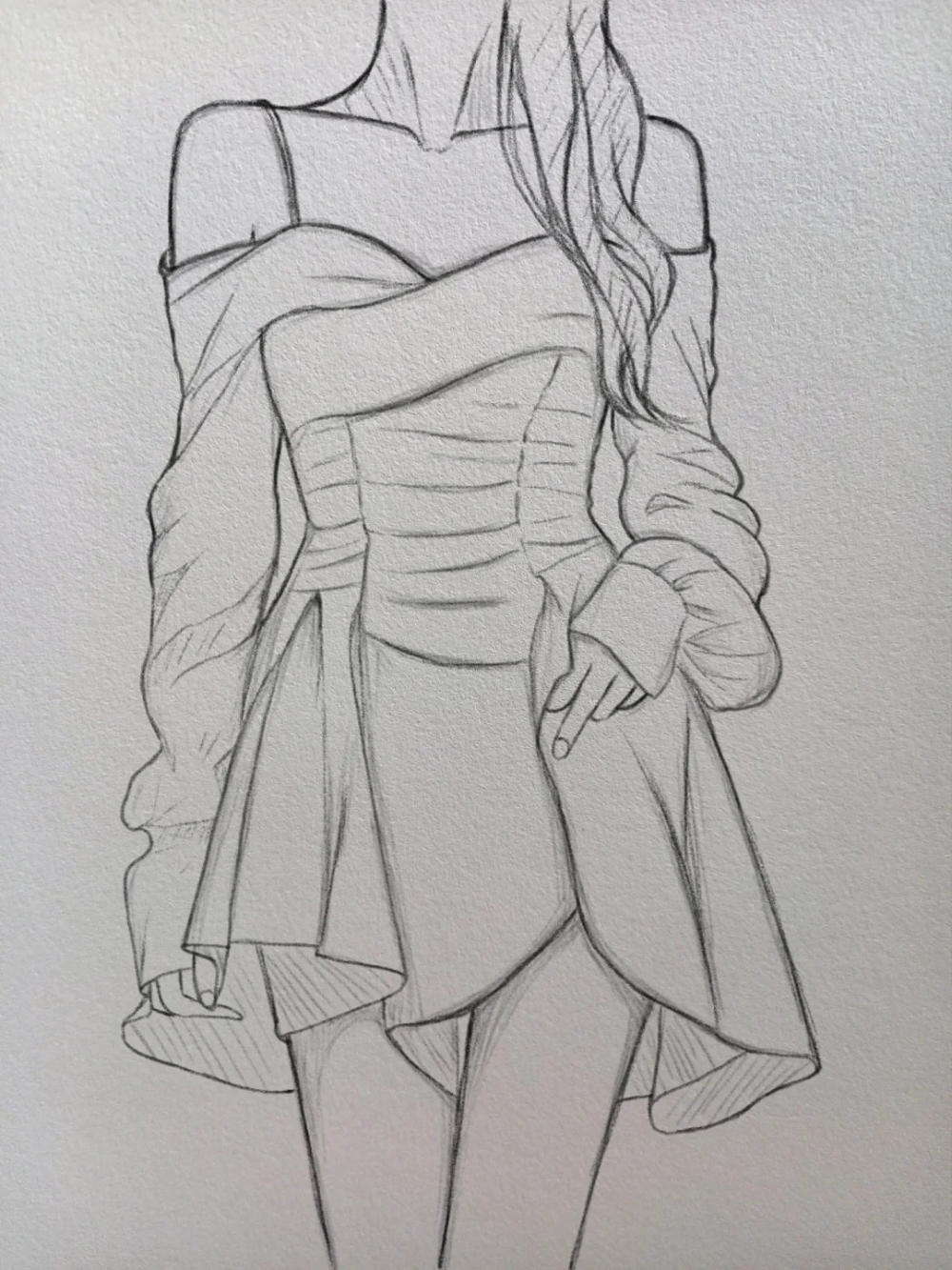 cách vẽ váy anime từng bước cơ bản