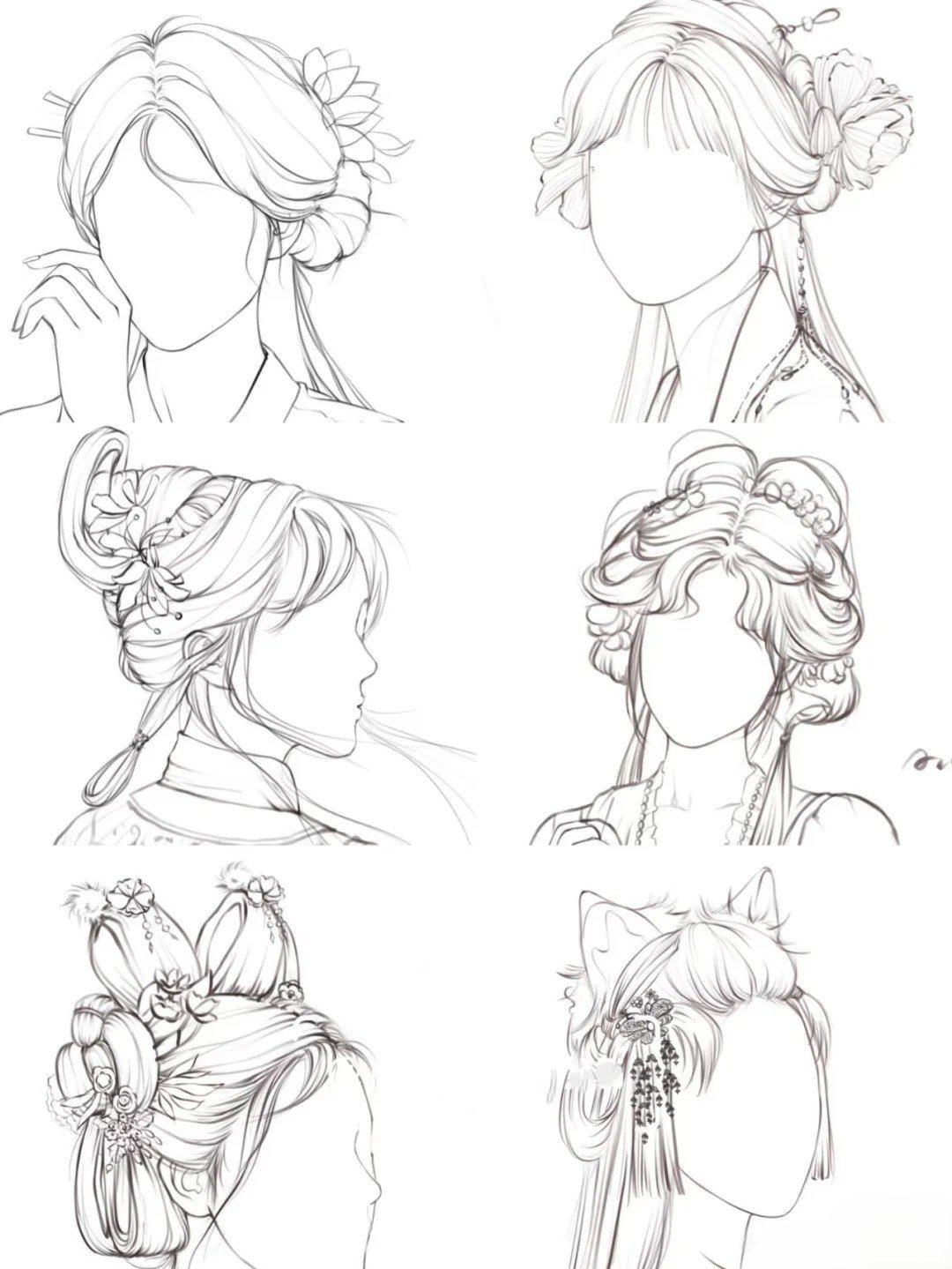 chi tiết cách vẽ tóc anime dễ hiểu từng bước