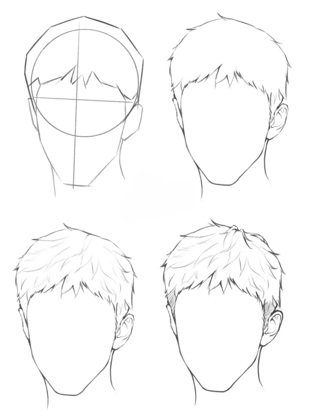 chia sẻ cách vẽ tóc anime ứng dụng thực tế