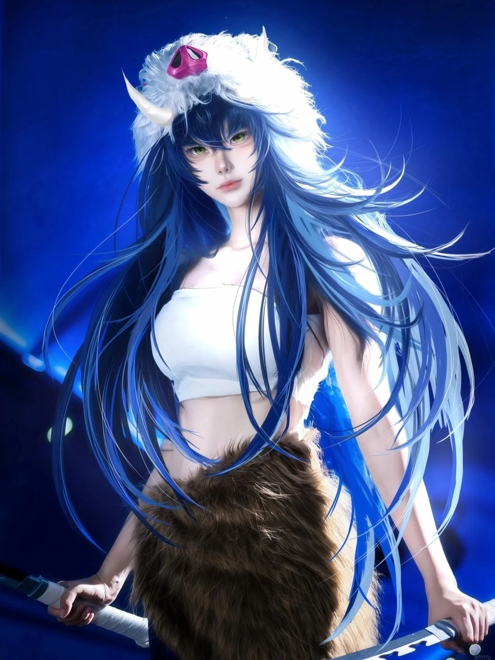 cosplay inosuke phong cách chiến binh