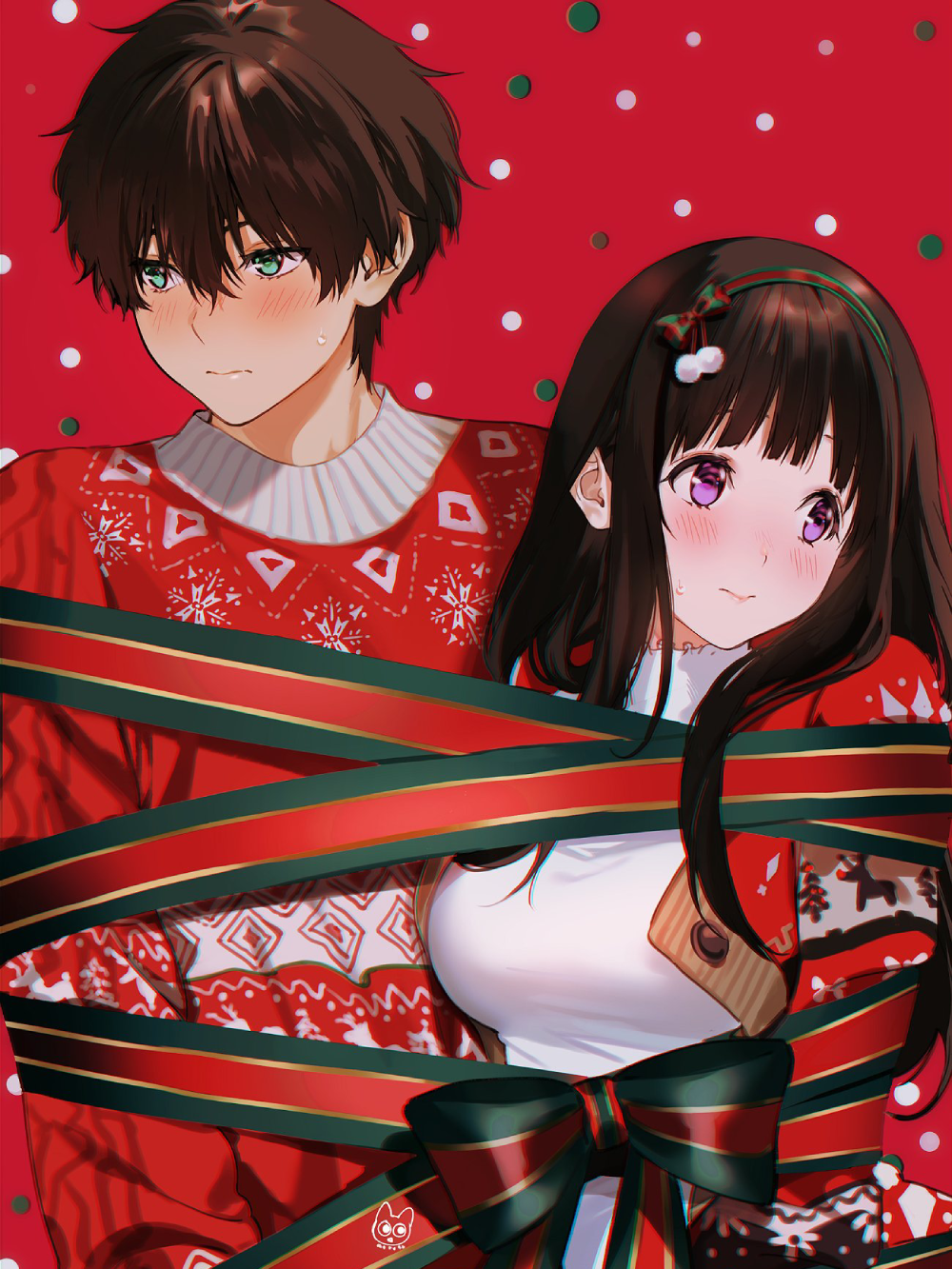 giáng sinh hình anime đẹp lung linh