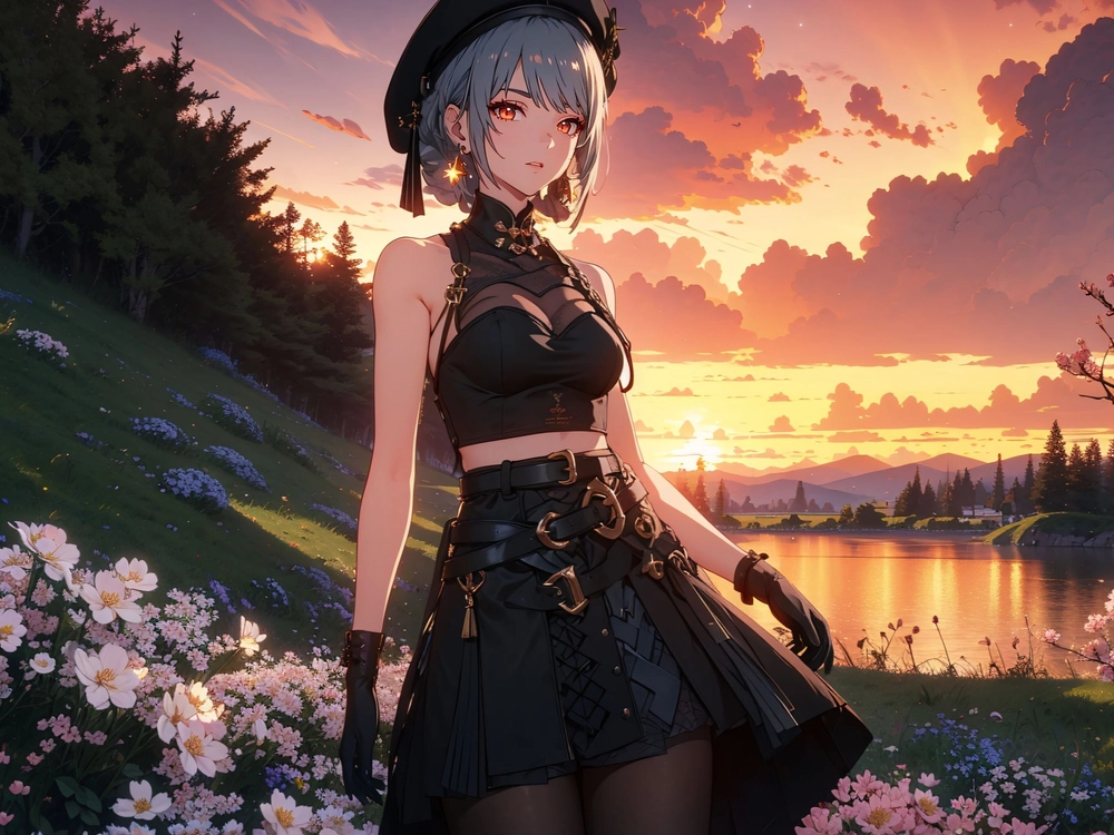 hình Sanhua wuthering waves đẹp