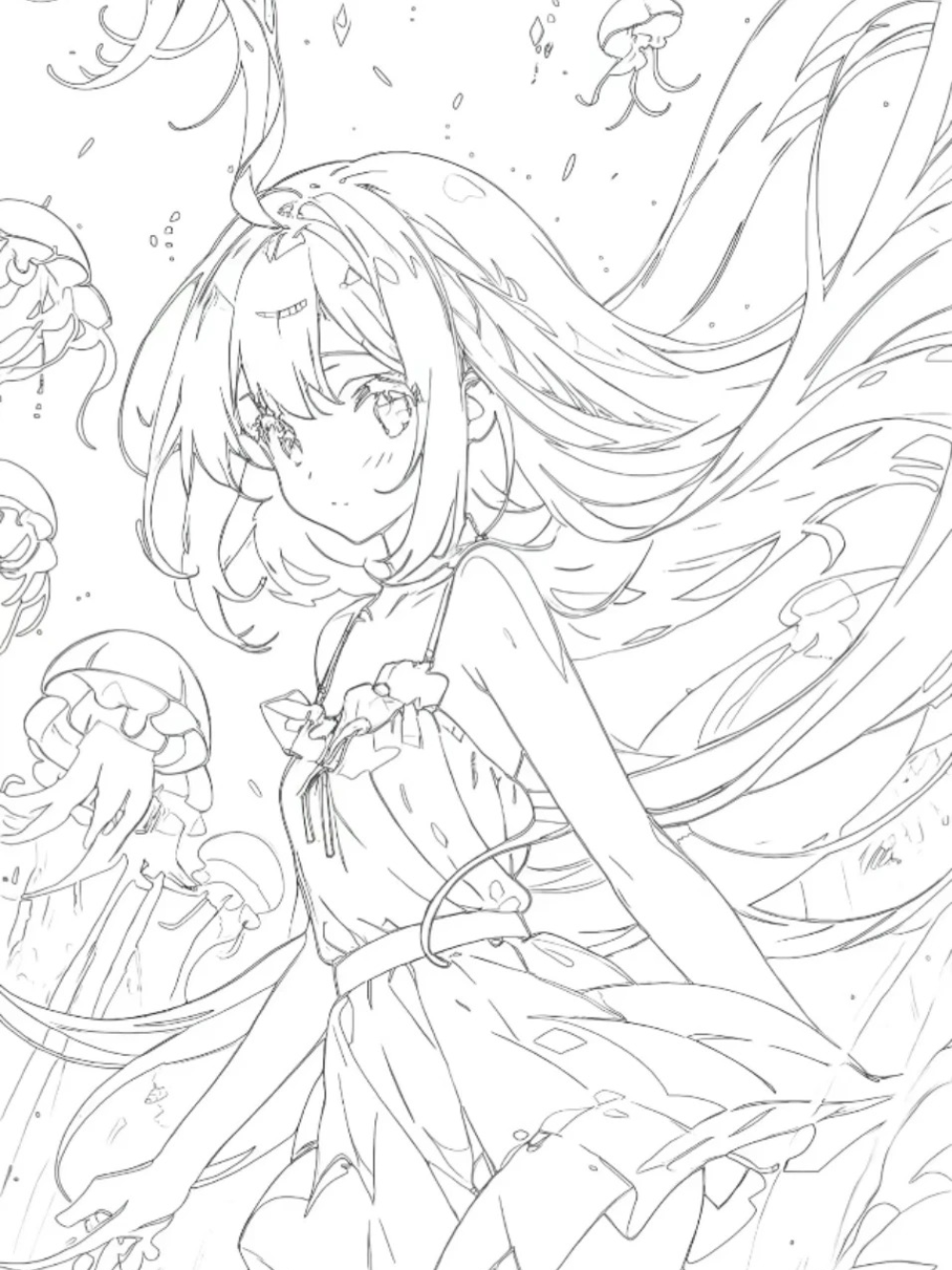 hình ảnh anime đơn giản cute nhẹ nhàng