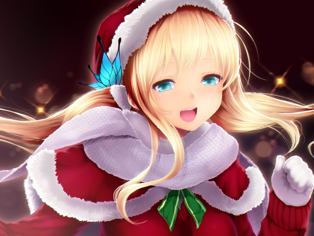 hình ảnh anime giáng sinh cute