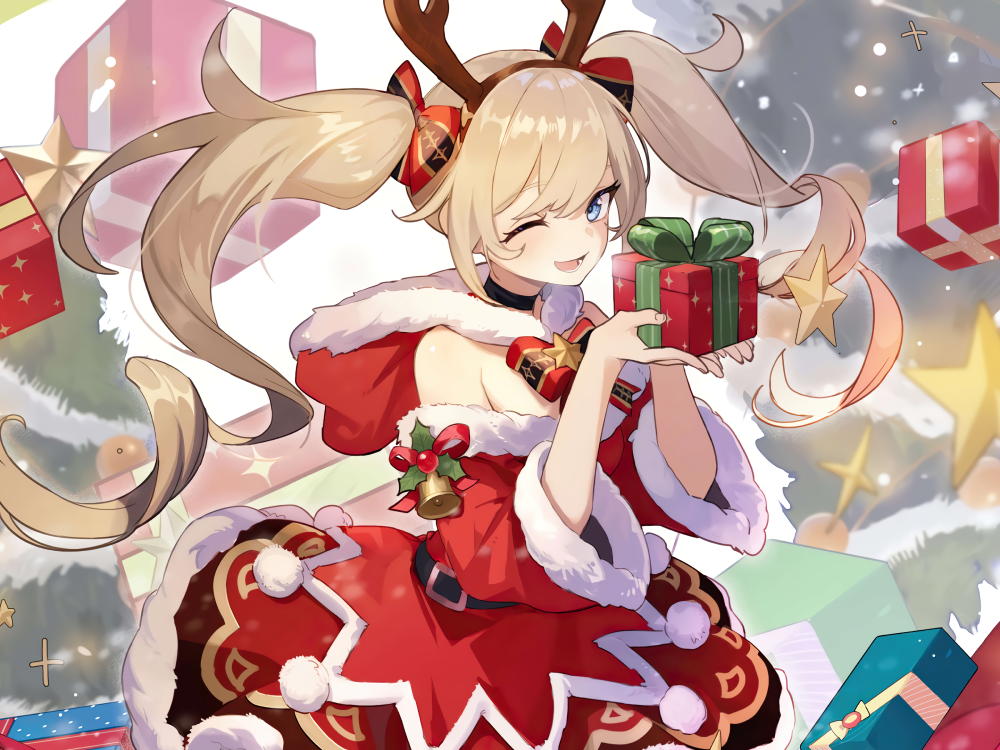 hình ảnh anime giáng sinh dễ thương