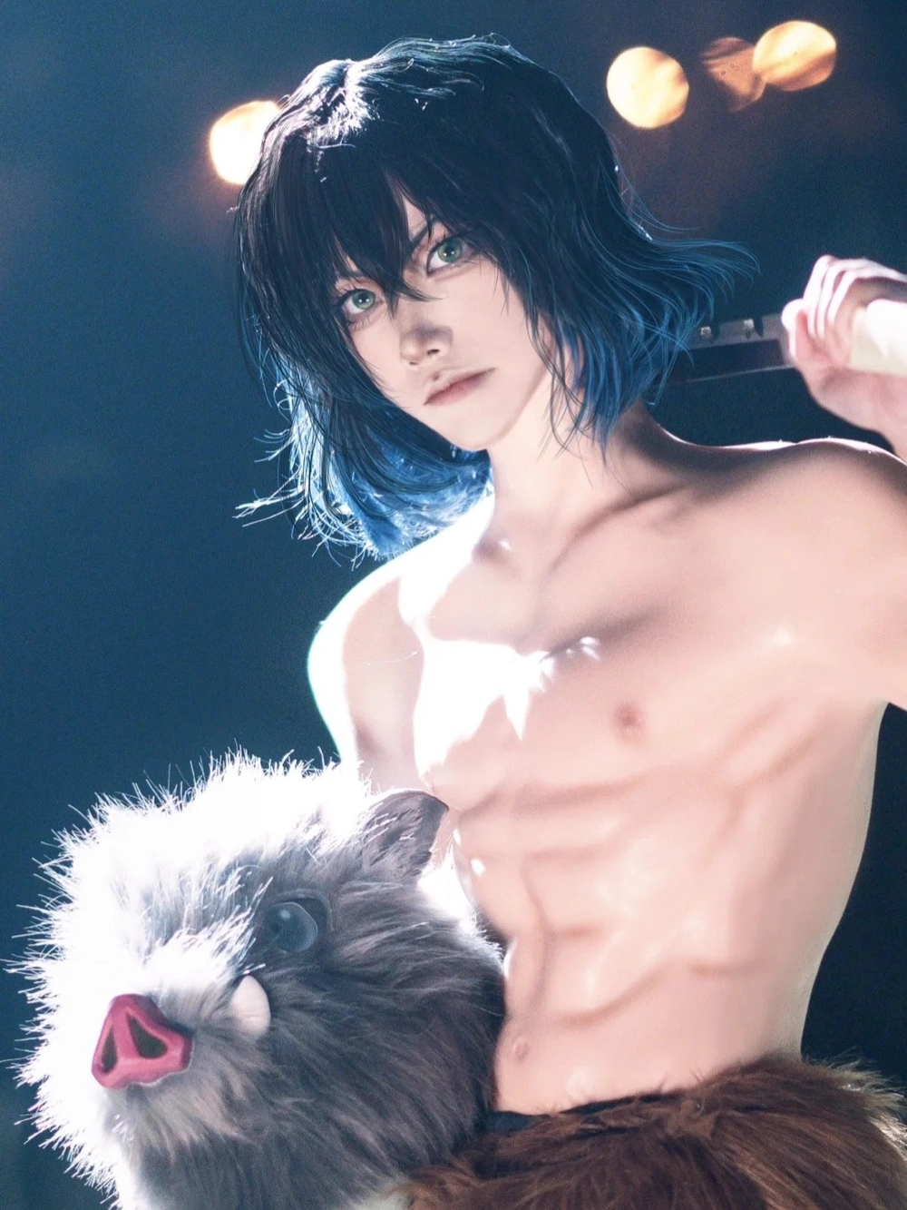 hình ảnh cosplay inosuke độc đáo