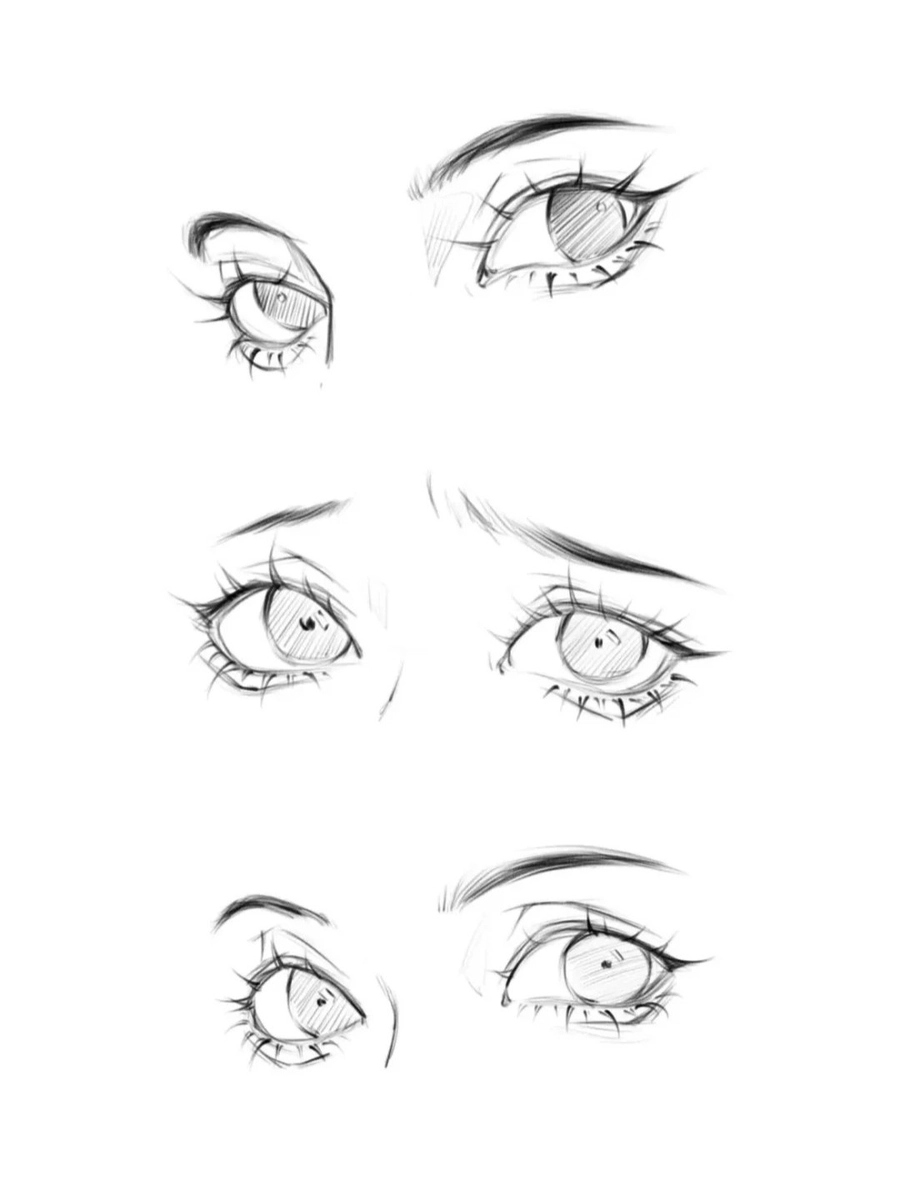 hình ảnh vẽ mắt anime nữ đeo kính