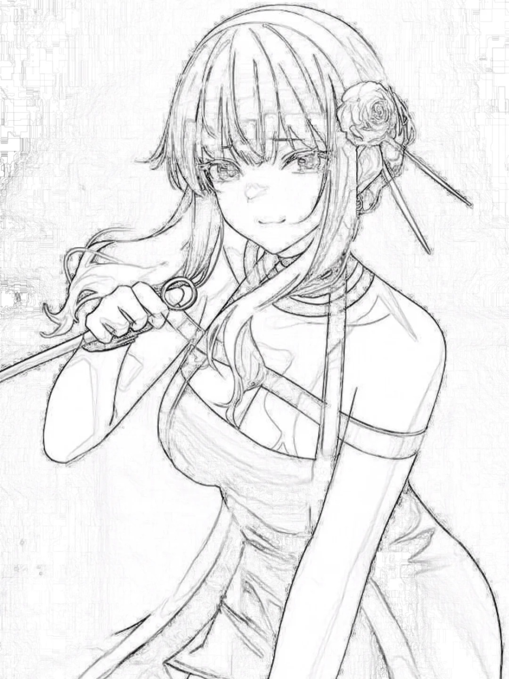 hình anime đơn giản chibi ngộ nghĩnh