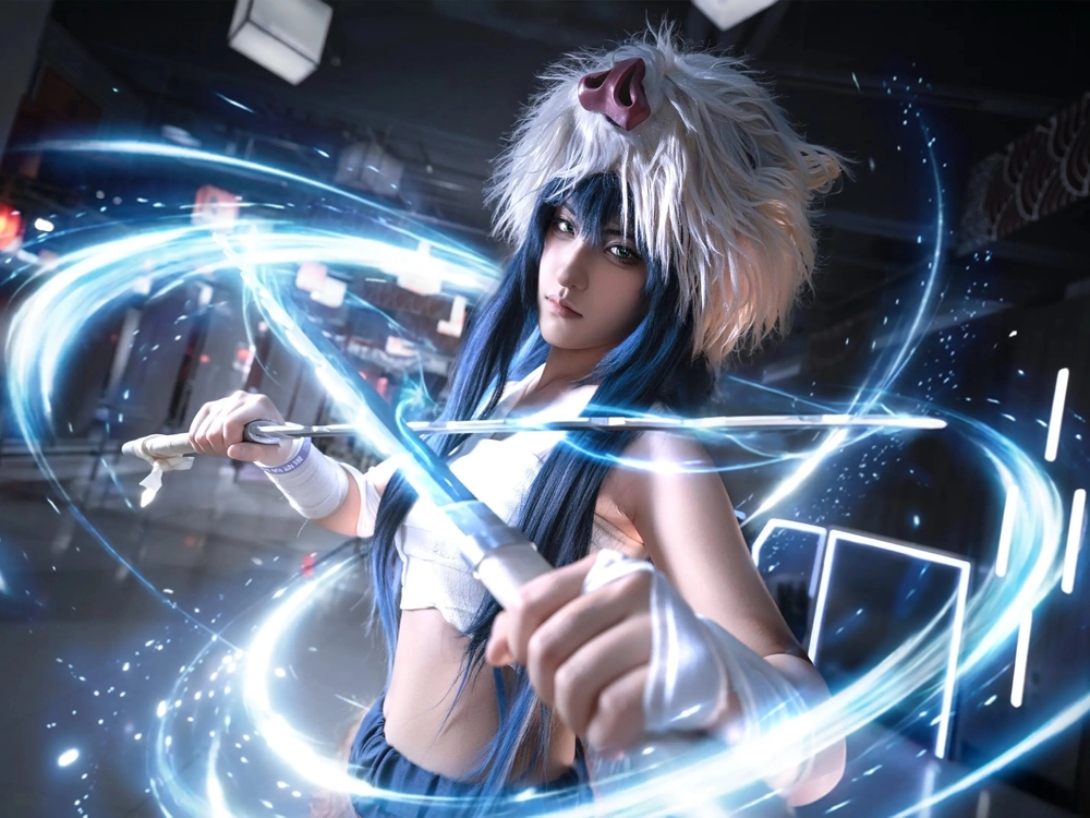 hình inosuke cosplay full trang phục
