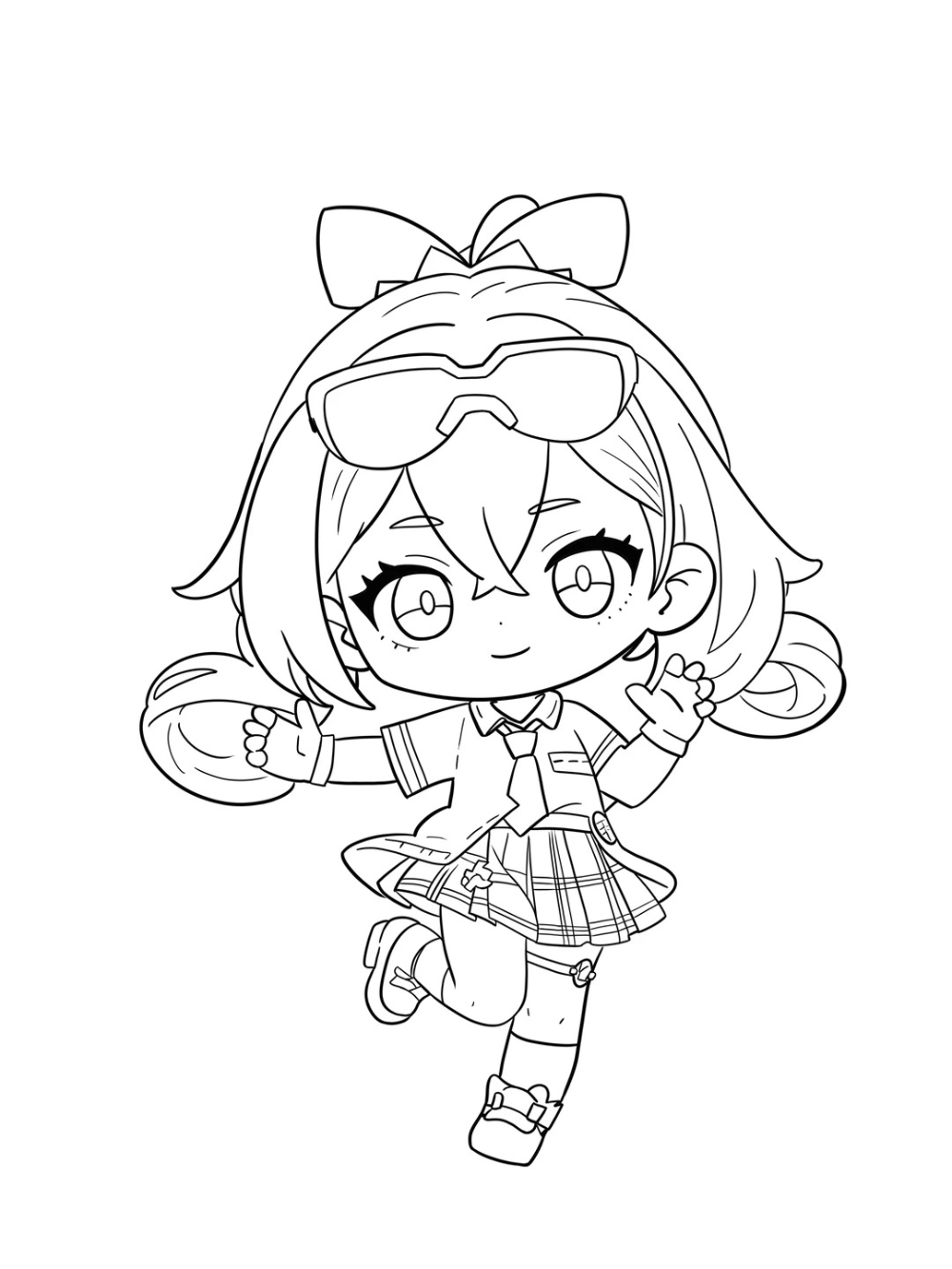 hình vẽ anime chibi girl cute dễ