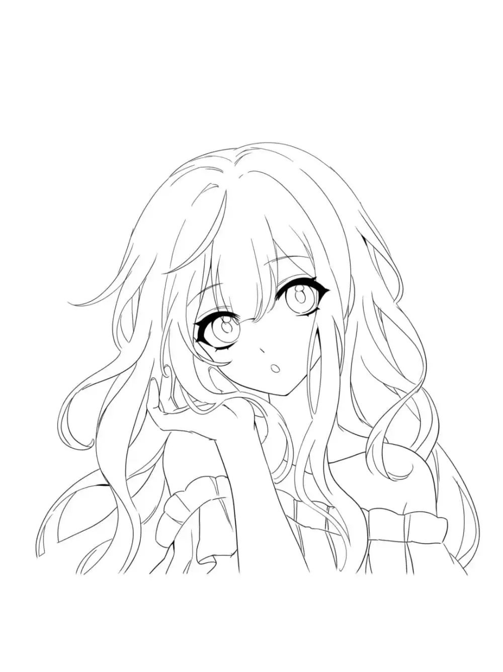 hình vẽ anime đáng yêu