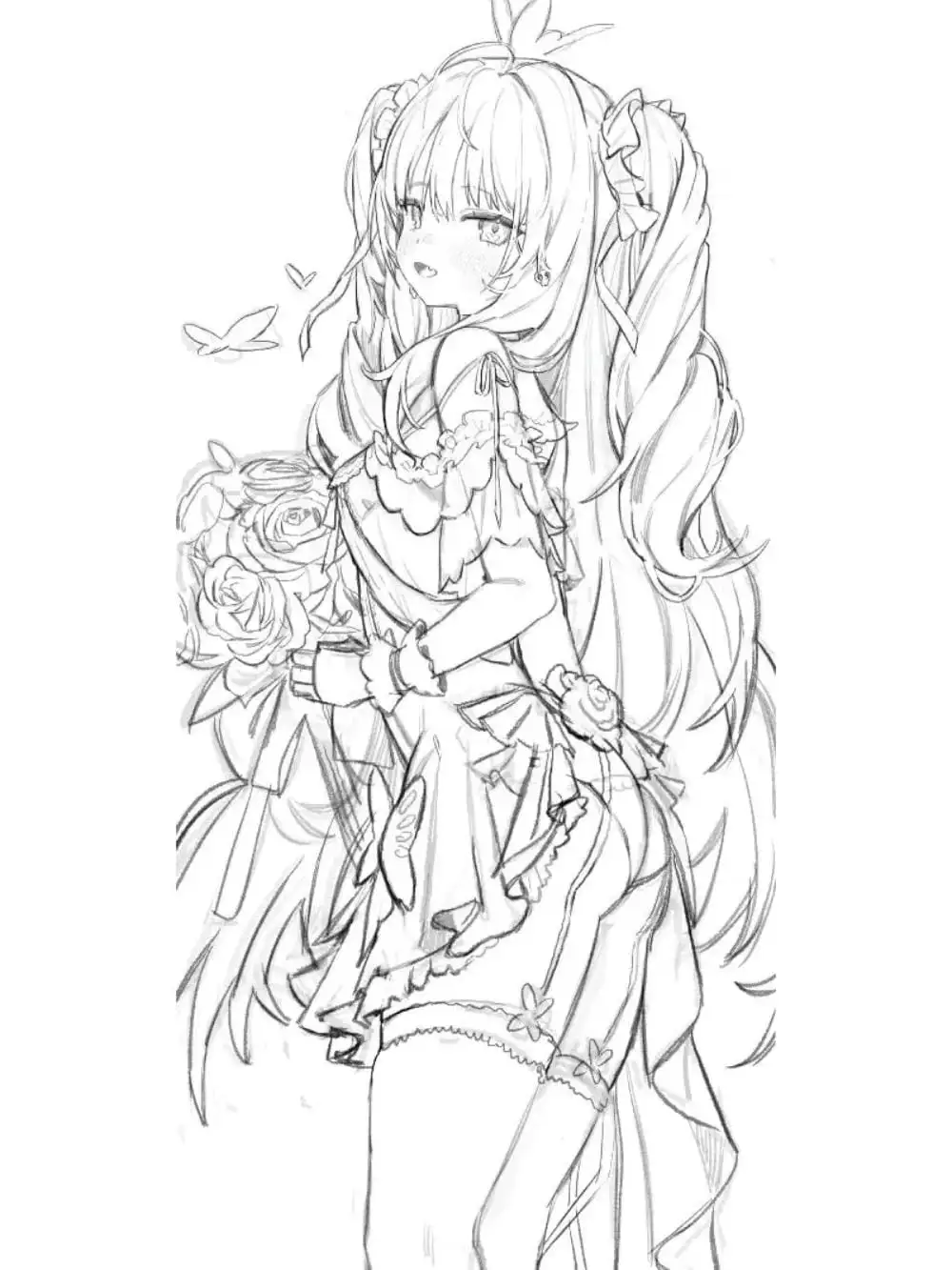 hình vẽ anime dễ thương