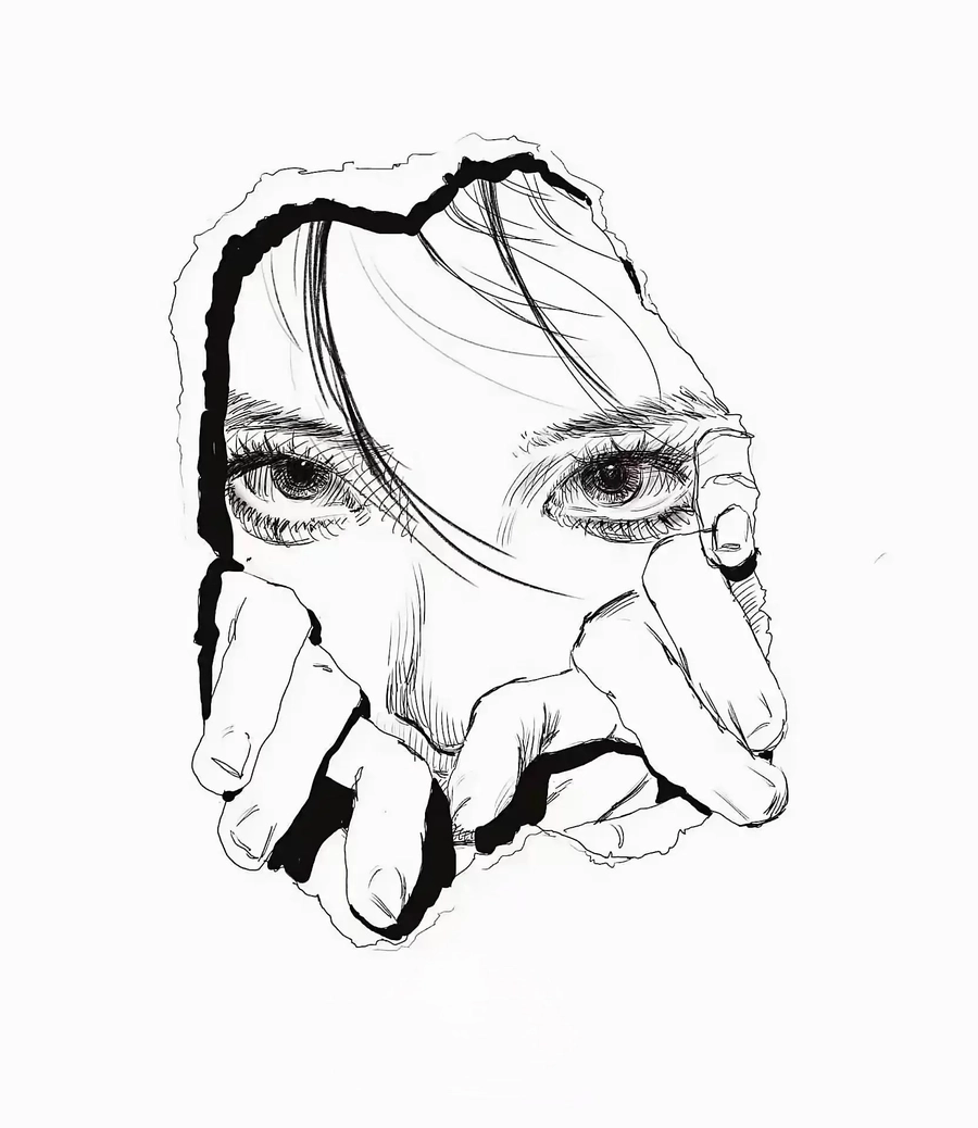 hình vẽ mắt anime nam ngầu bằng chì