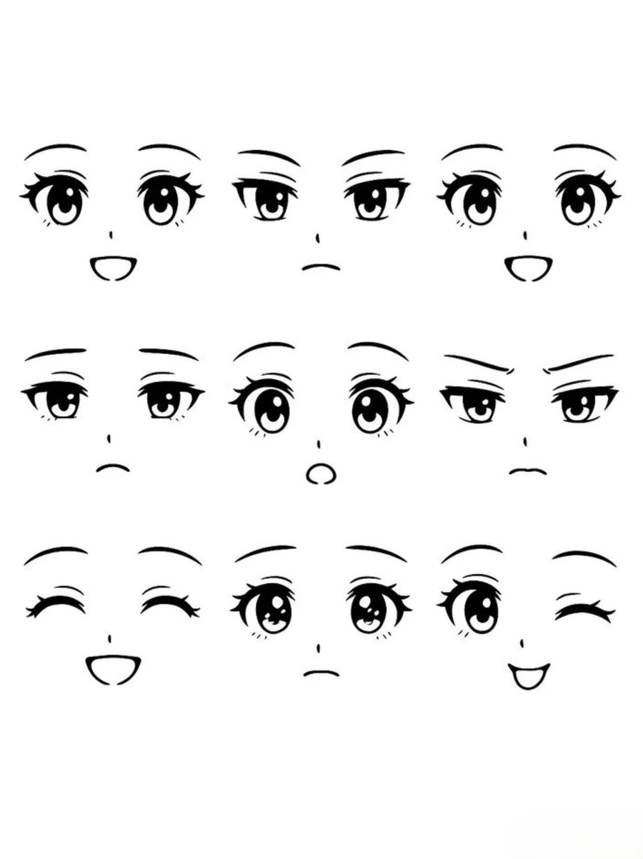 hình vẽ mắt anime nữ mắt mèo quyến rũ