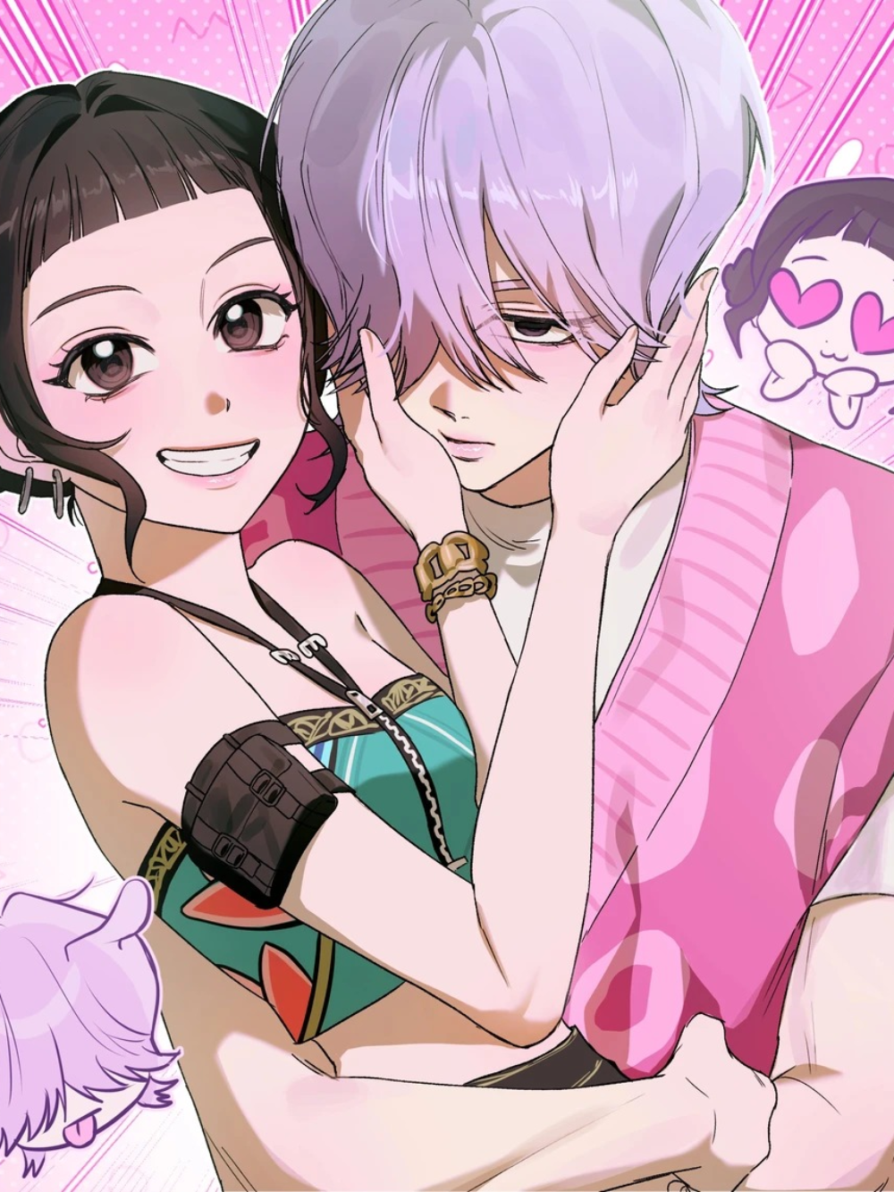 hình zoom cận zoey anime