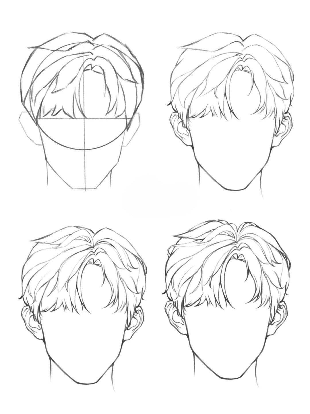 học nhanh vẽ tóc anime cho người mới bắt đầu