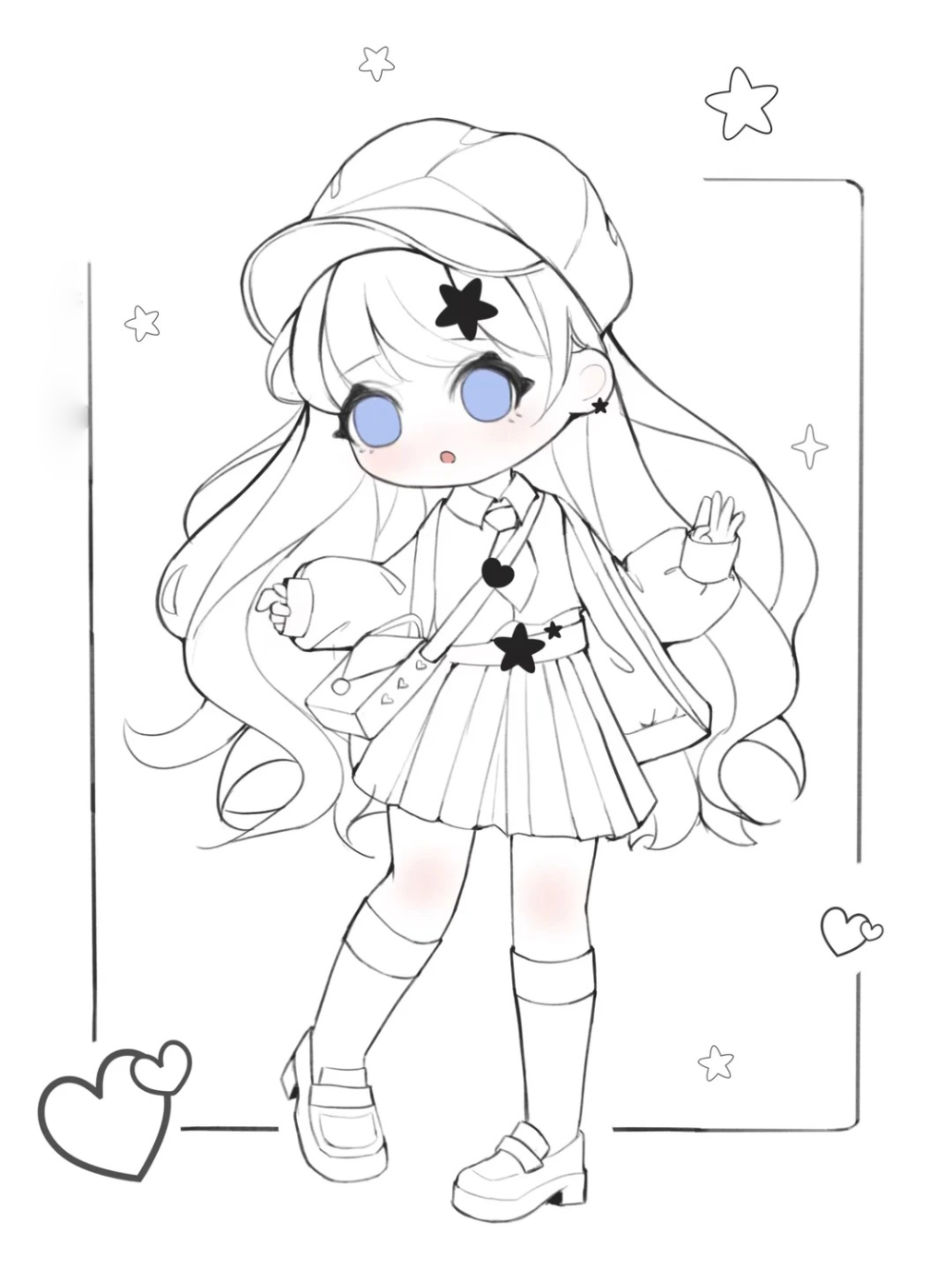 học vẽ anime girl chibi đáng yêu