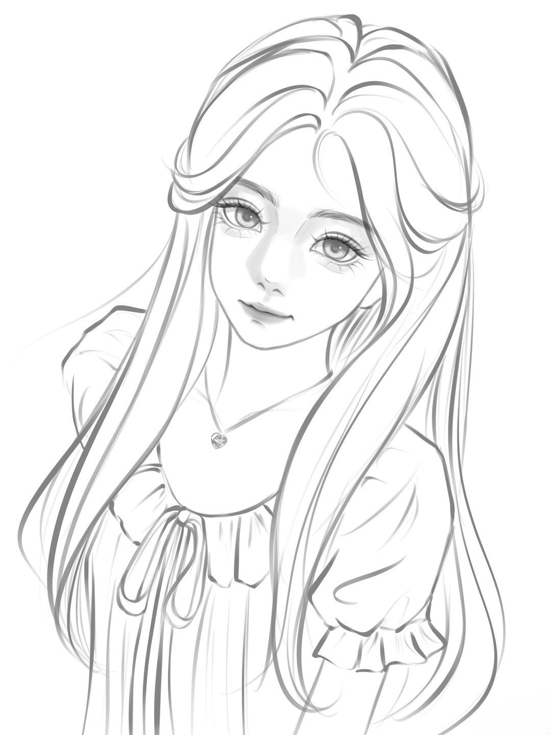 hướng dẫn nhanh cách vẽ tóc anime nữ đơn giản