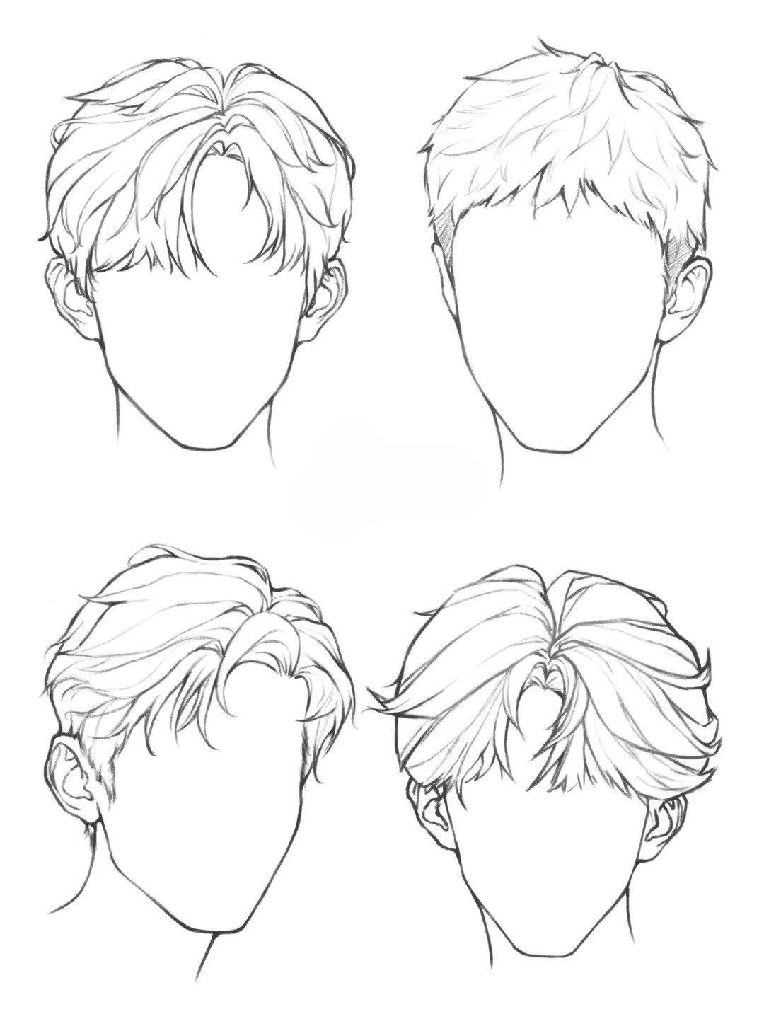 kỹ thuật vẽ tóc anime đơn giản dễ nhớ