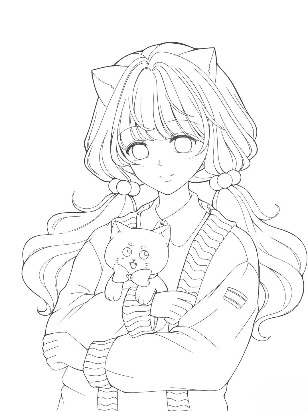 mẫu vẽ tóc anime nữ đẹp đa dạng