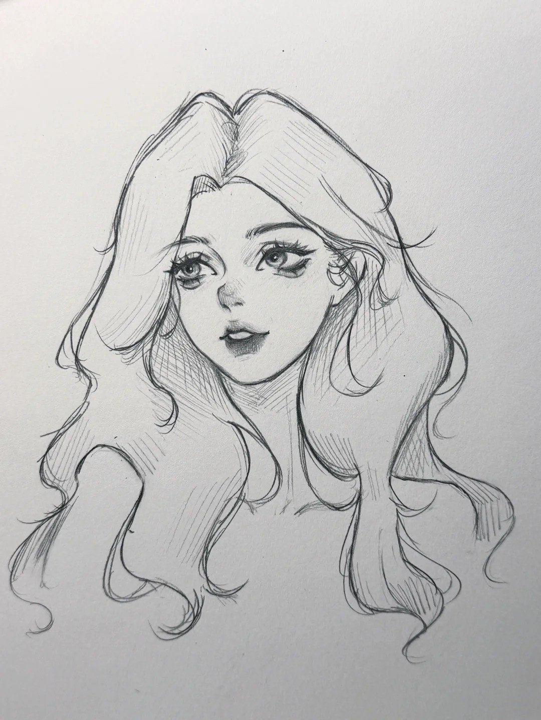 mẫu vẽ tóc anime nữ đẹp được yêu thích