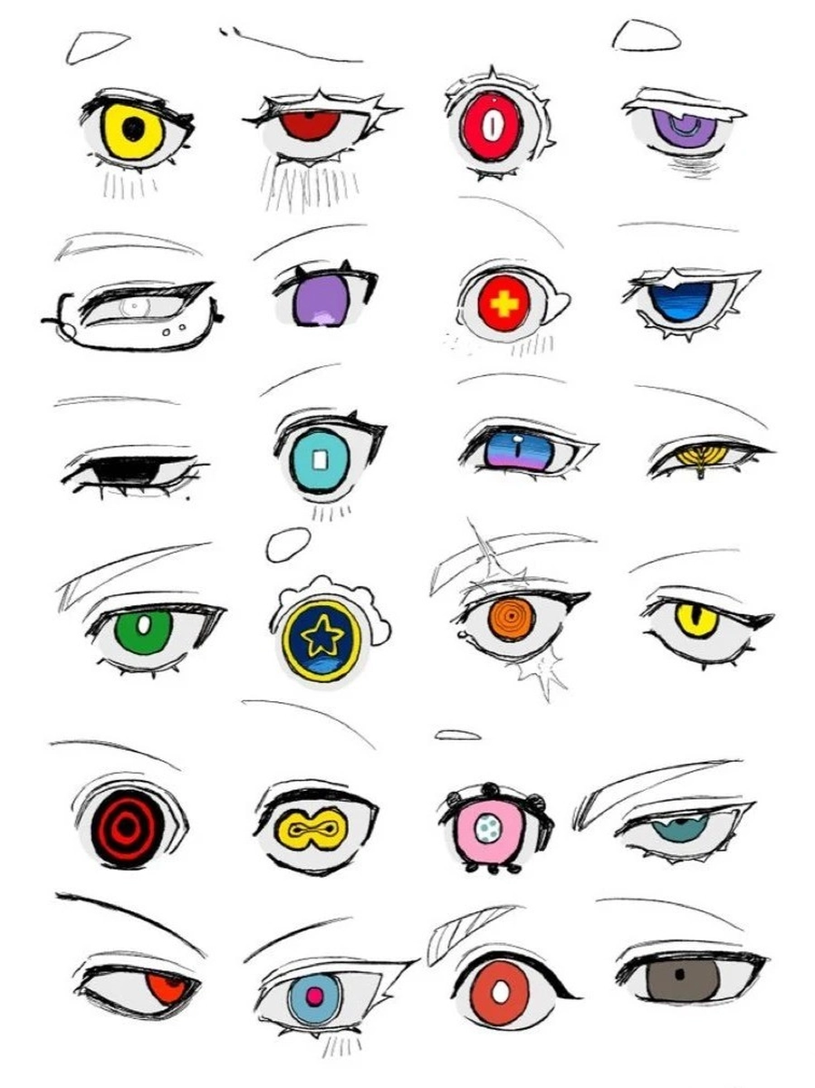 tác phẩm vẽ mắt anime nữ ngầu lòi