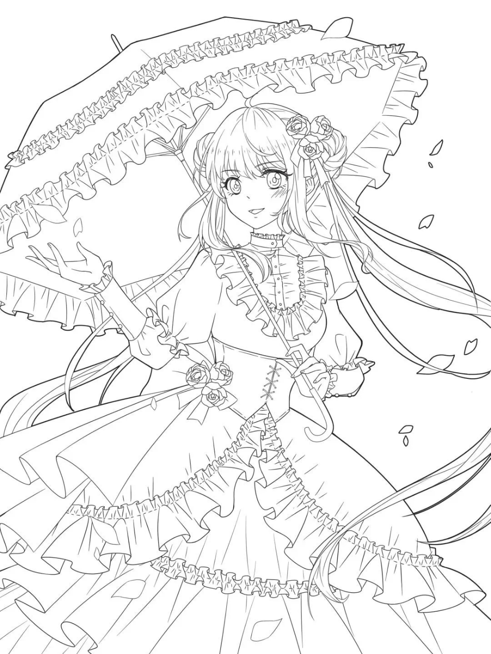 tóc nam đẹp vẽ nhân vật anime công chúa