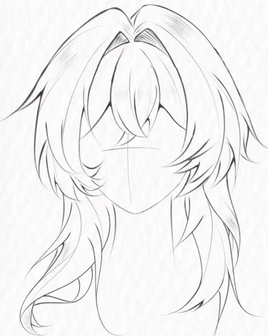 tổng hợp vẽ tóc anime nữ đẹp phổ biến