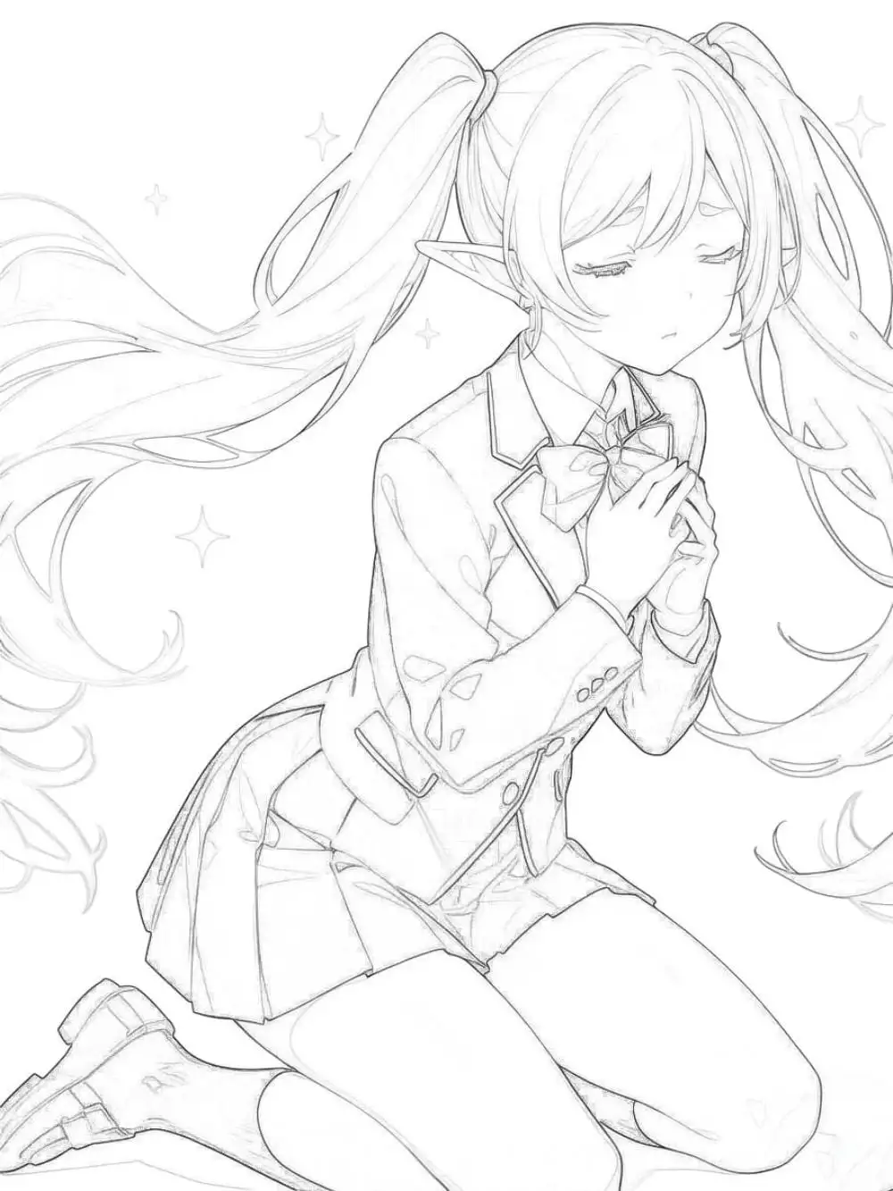 tranh vẽ anime đẹp chất