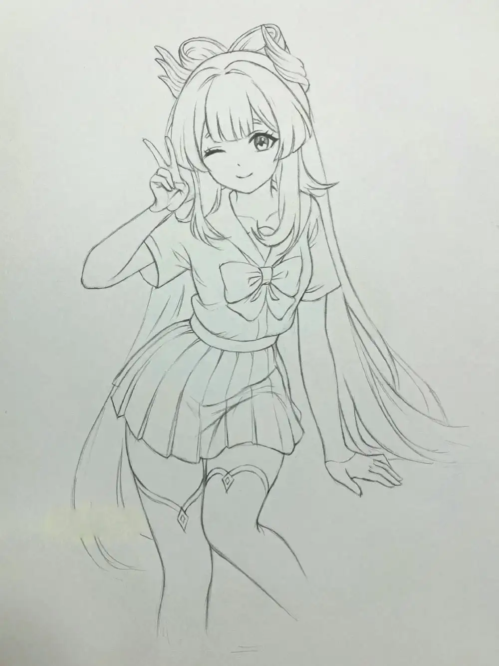 tranh vẽ anime nữ đẹp