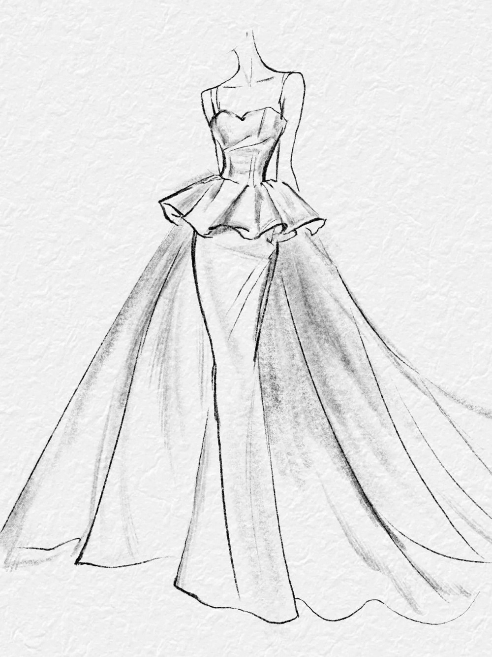 váy vẽ quần áo anime cute 10