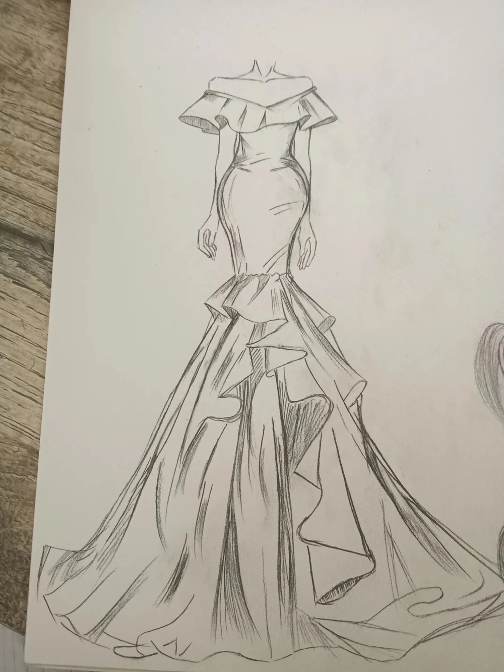 váy vẽ quần áo anime cute 4