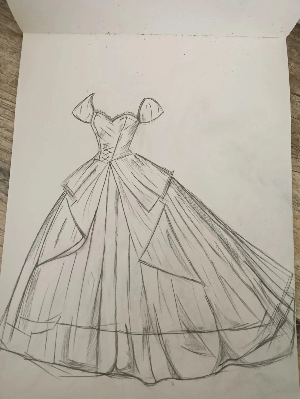 váy vẽ quần áo anime cute 6