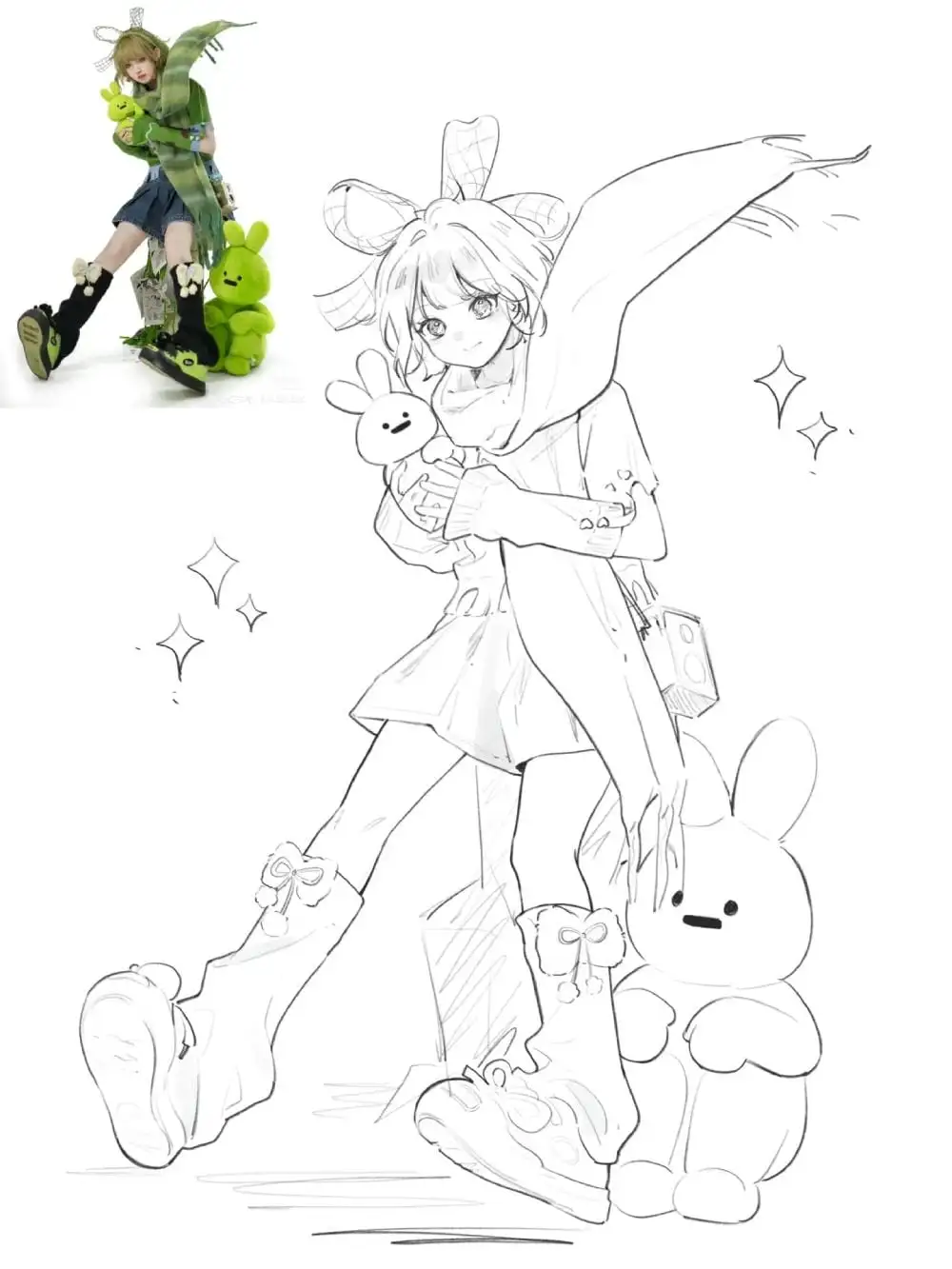 vẽ anime cute dễ thương