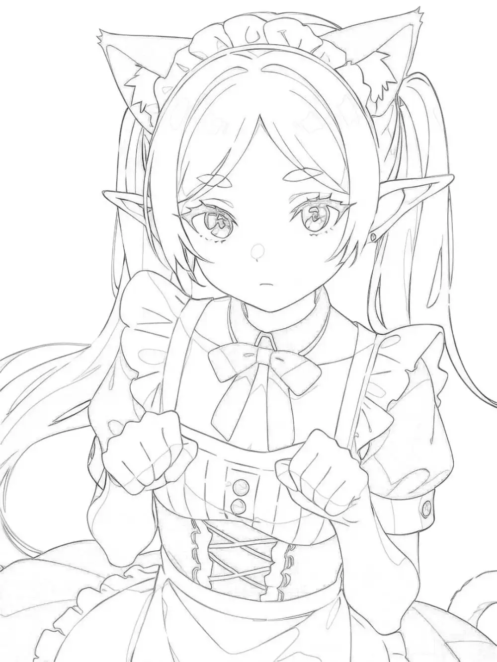 vẽ anime cute nữ dễ thương