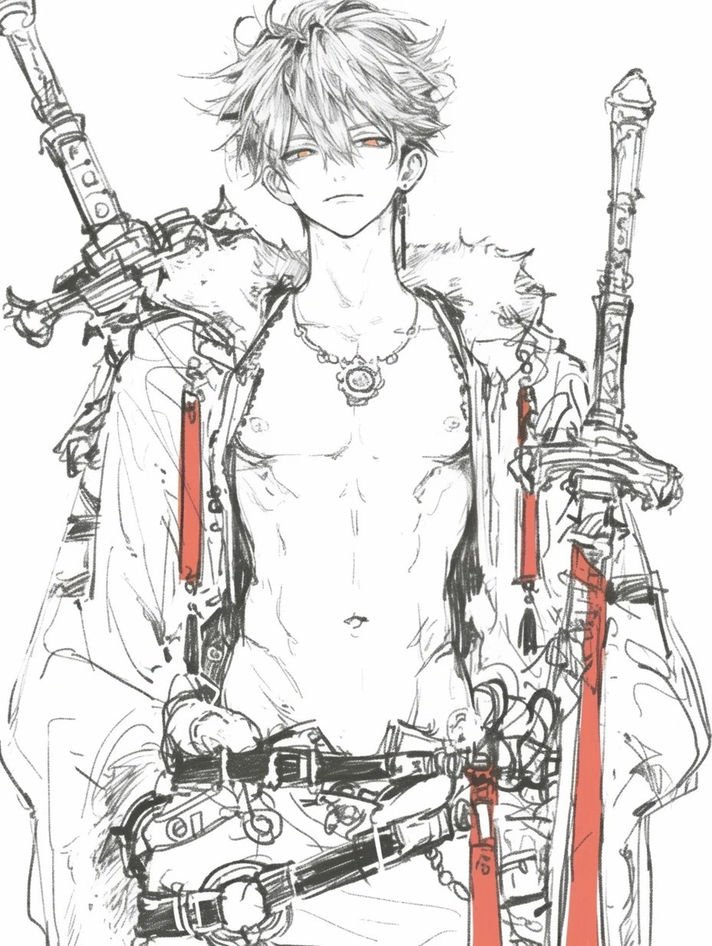 vẽ anime nam chi tiết