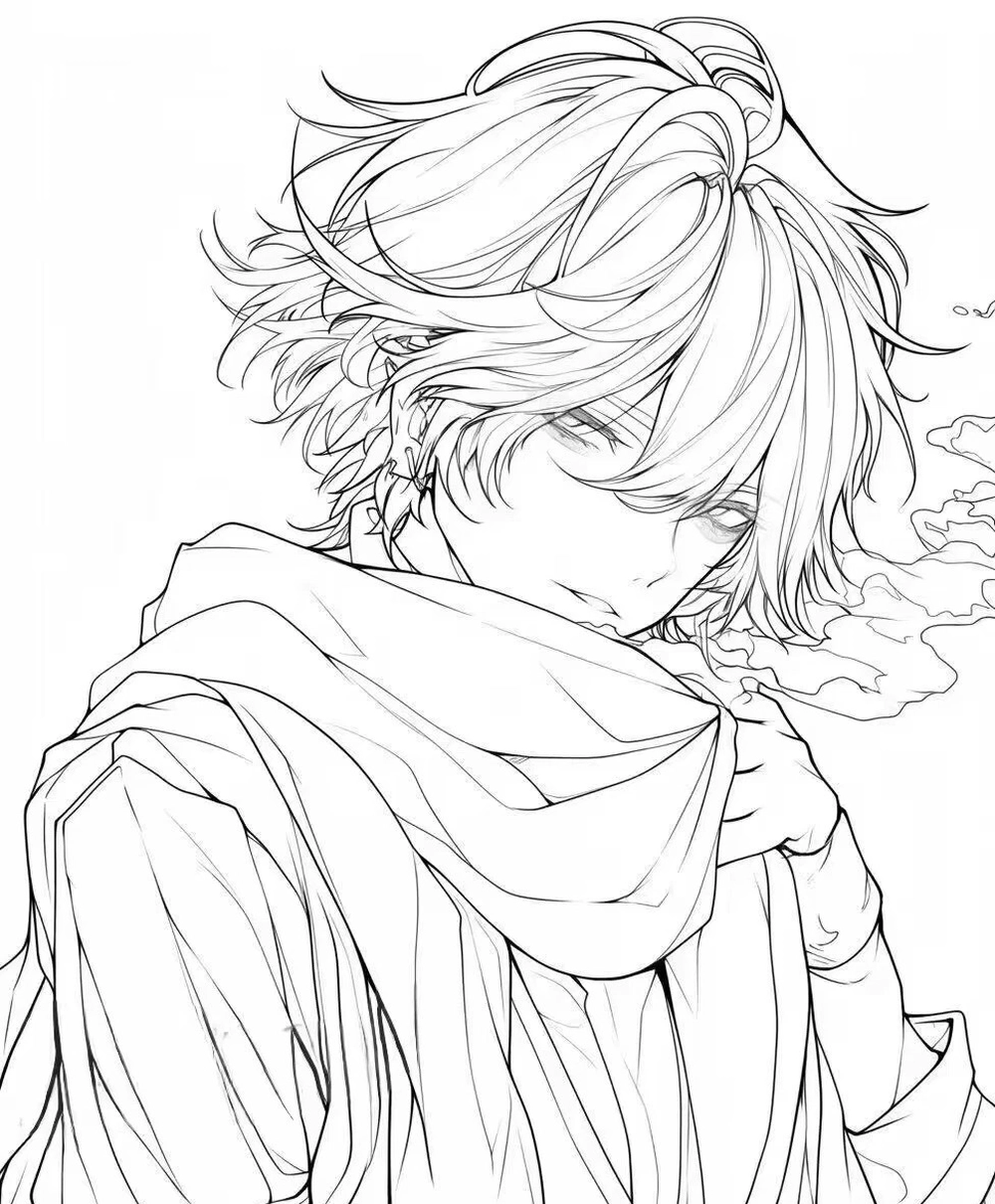 vẽ anime nam mạnh mẽ