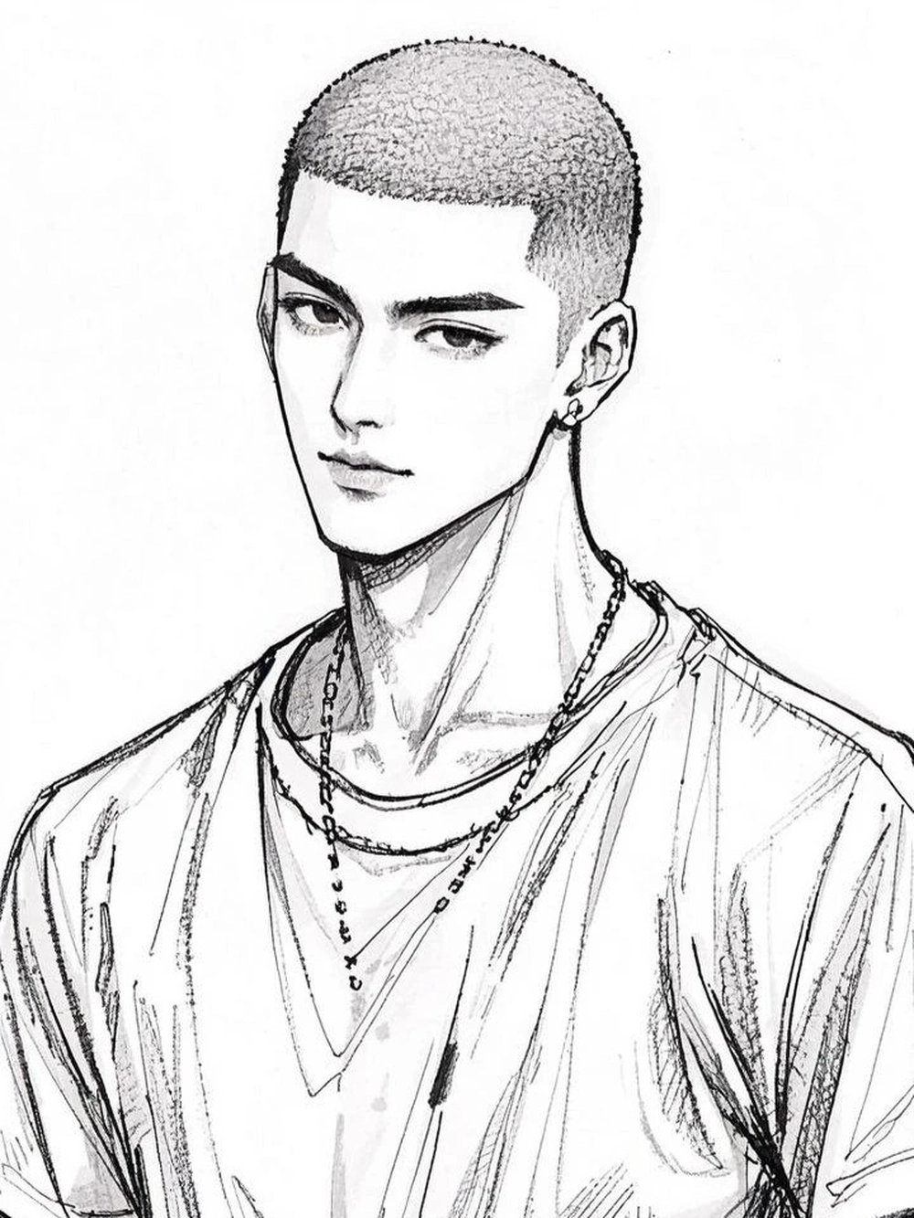 vẽ anime nam nhân vật mới