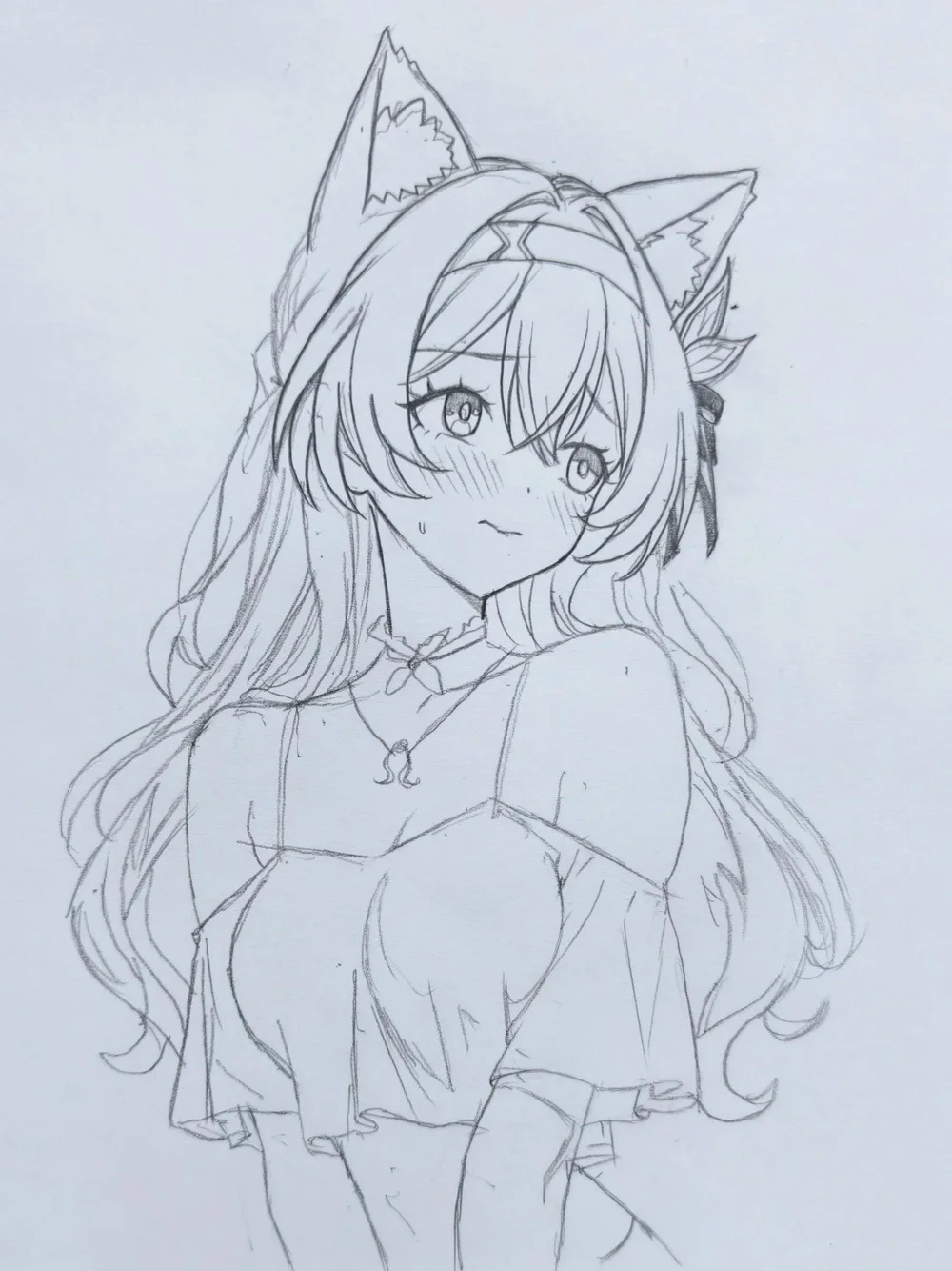 vẽ anime nữ cute 12