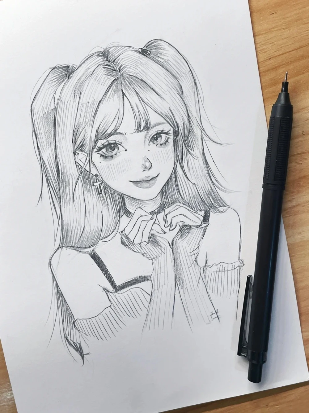 vẽ anime nữ cute 2
