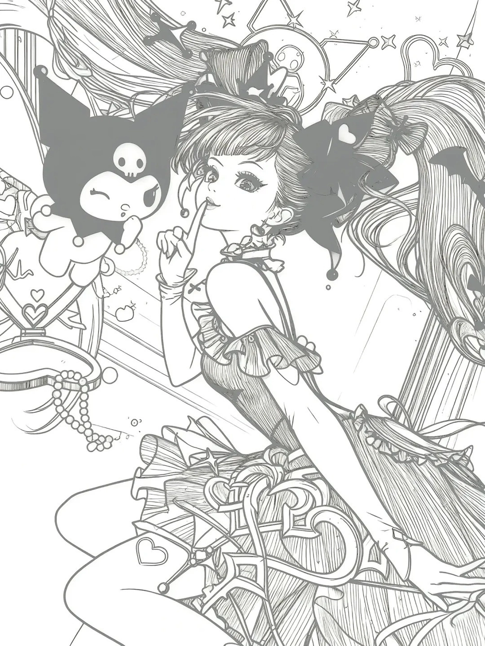 vẽ anime nữ cute