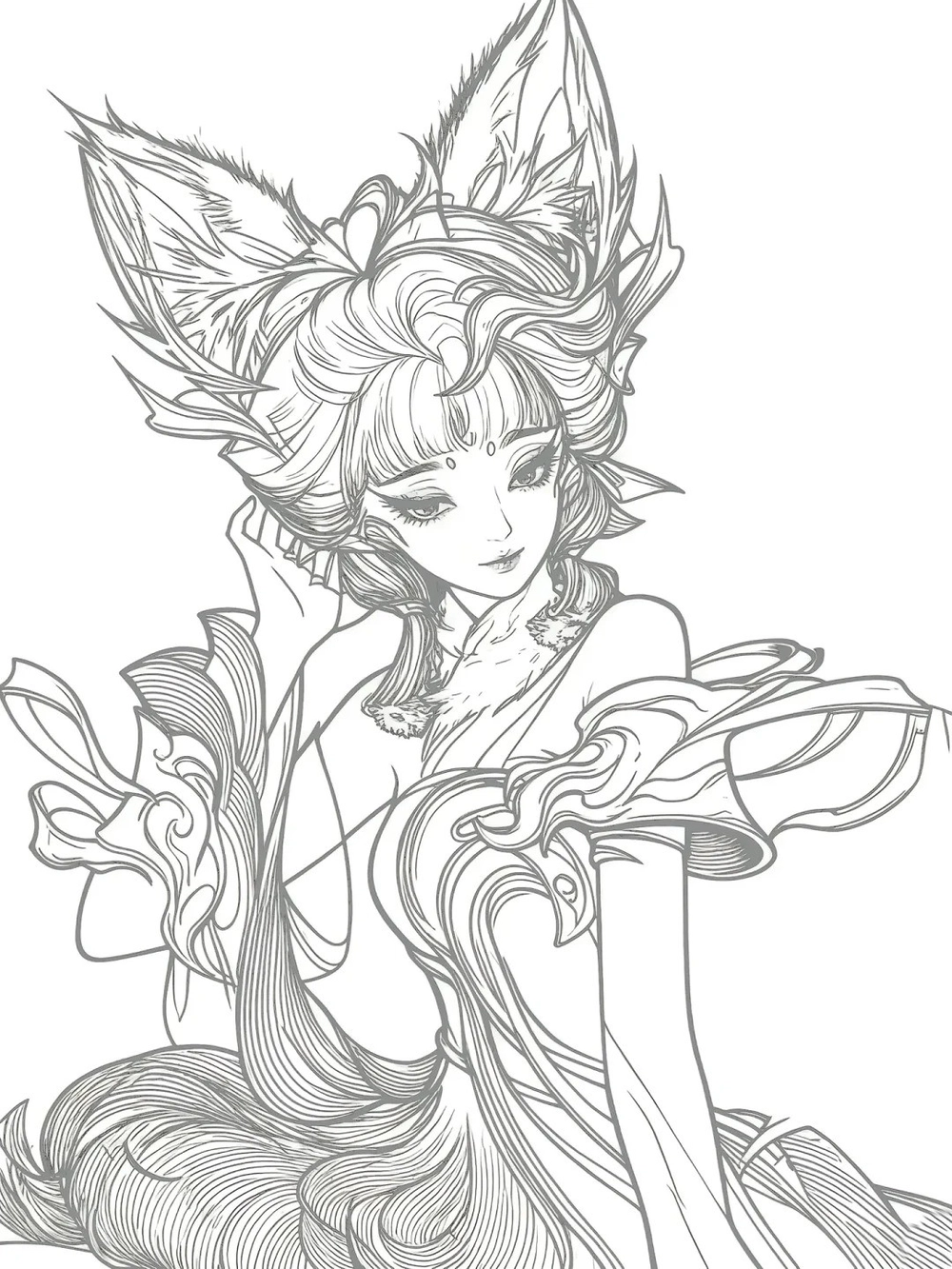 vẽ anime nữ dễ thương