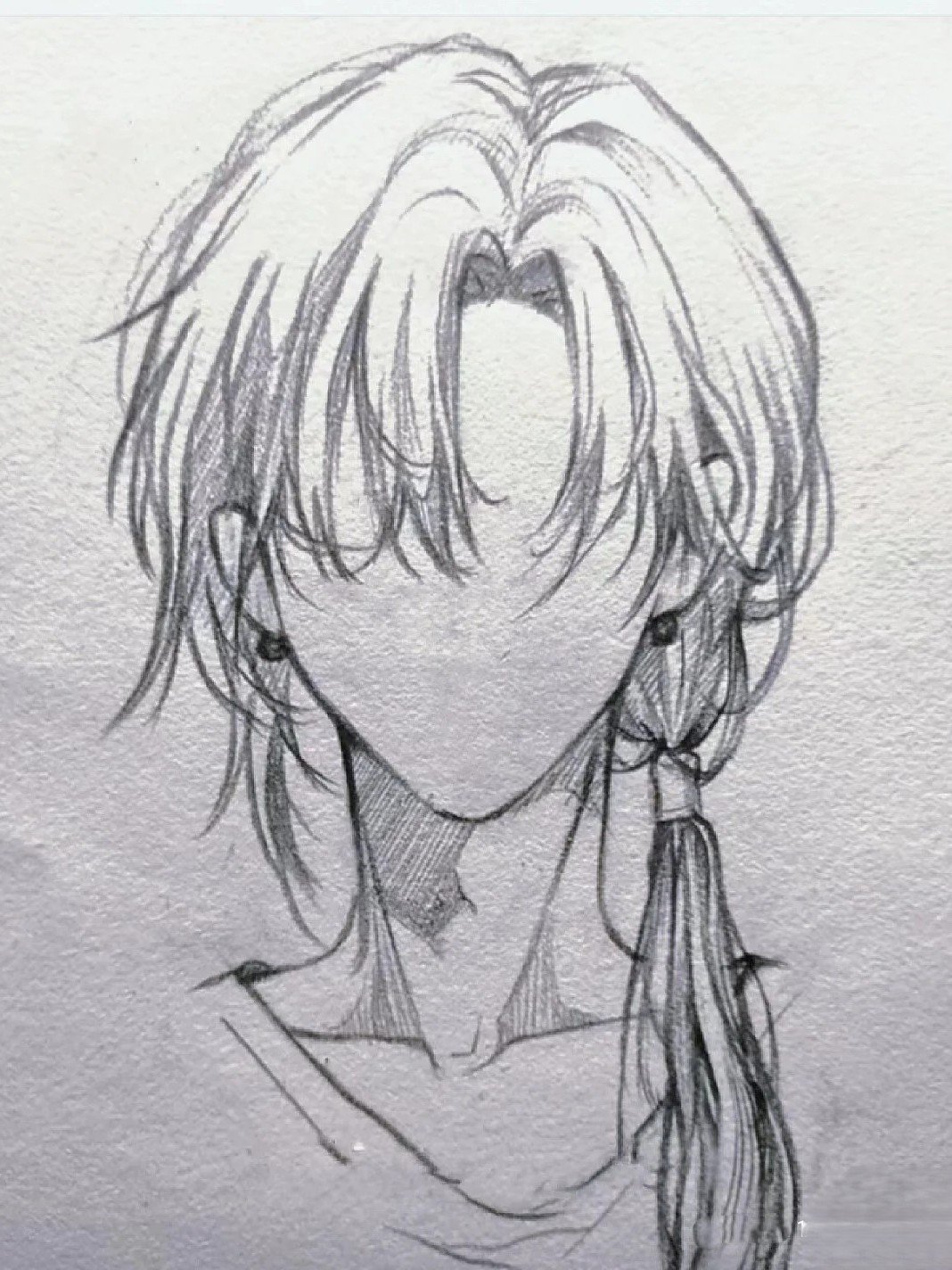 vẽ tóc nam anime​