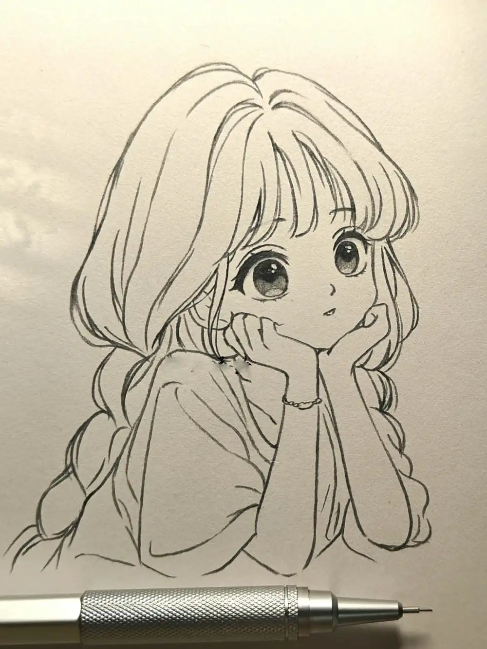 vẽ tranh anime cute girl