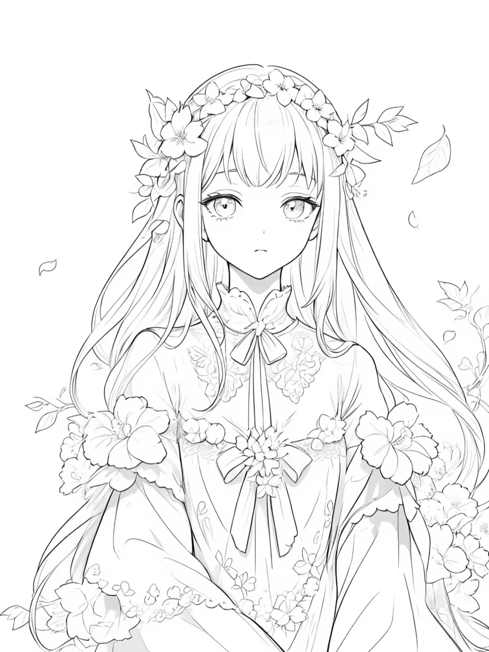 vẽ tranh anime nữ dễ thương