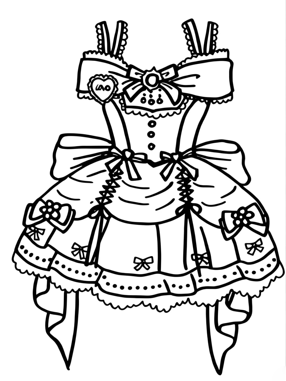 vẽ váy dạ hội anime phong cách fantasy