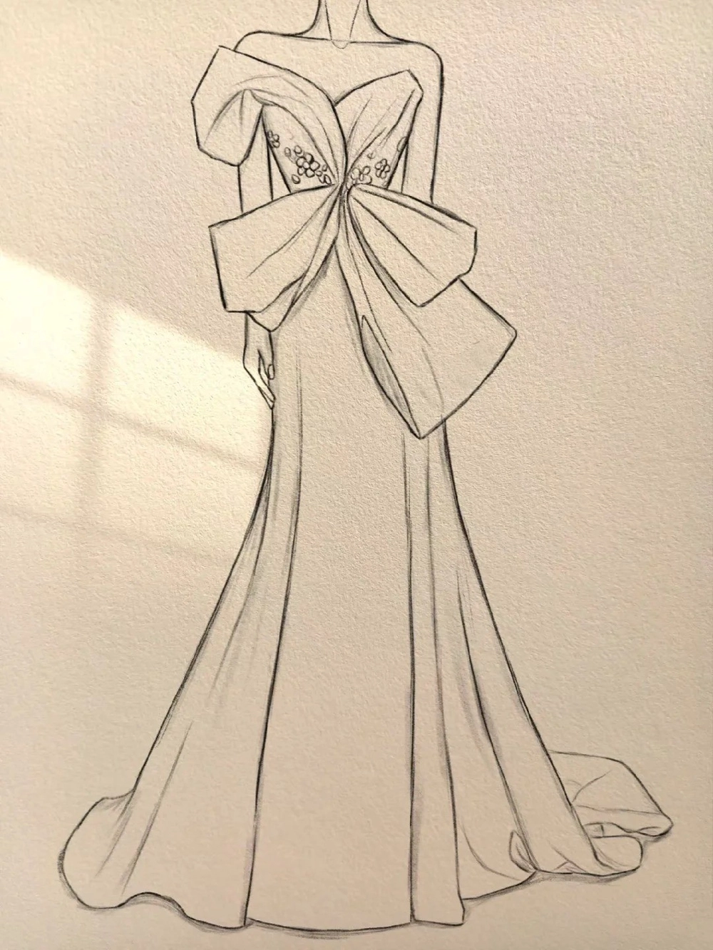 vẽ váy dạ hội anime