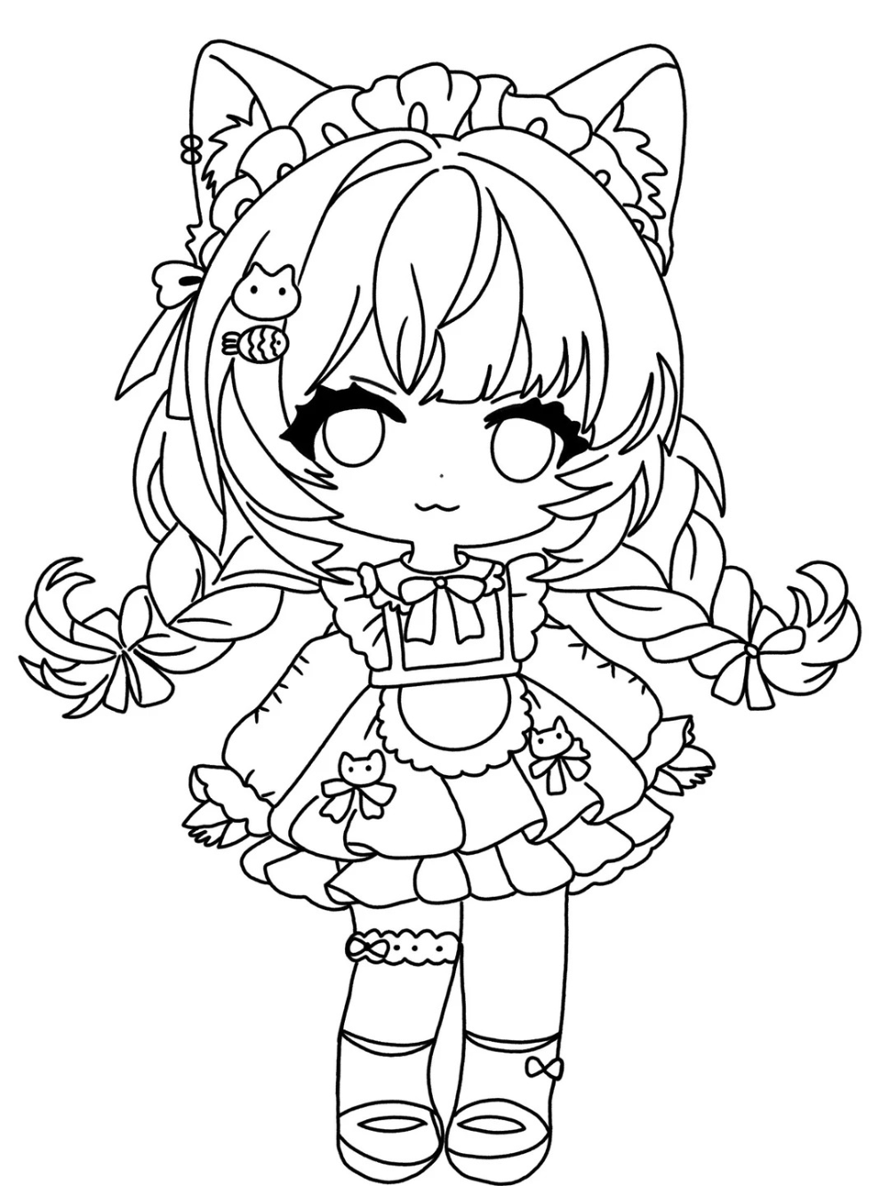 ý tưởng vẽ anime girl chibi cute