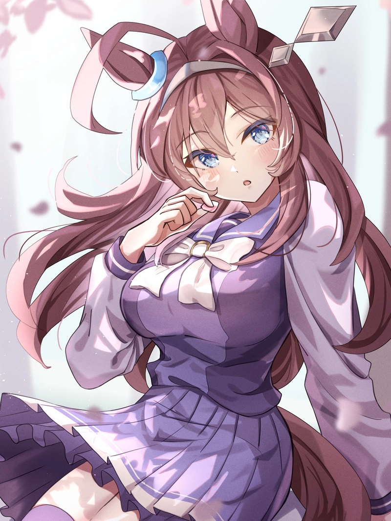 Ảnh nhân vật anime cô gái tai thú tóc nâu hầu gái