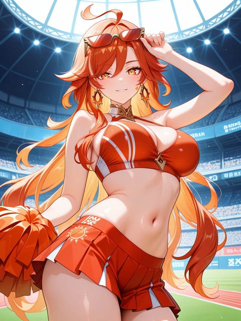 Hentai genshin cô gái tóc đỏ mặc bikini cam rực rỡ